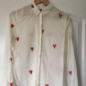 Scotch & Soda Heart Print Basic Shirt